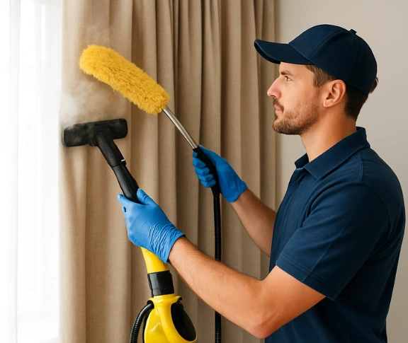 Trusted curtain steam cleaning technician Matty Curtain Cleaning woolooware-nsw QLD